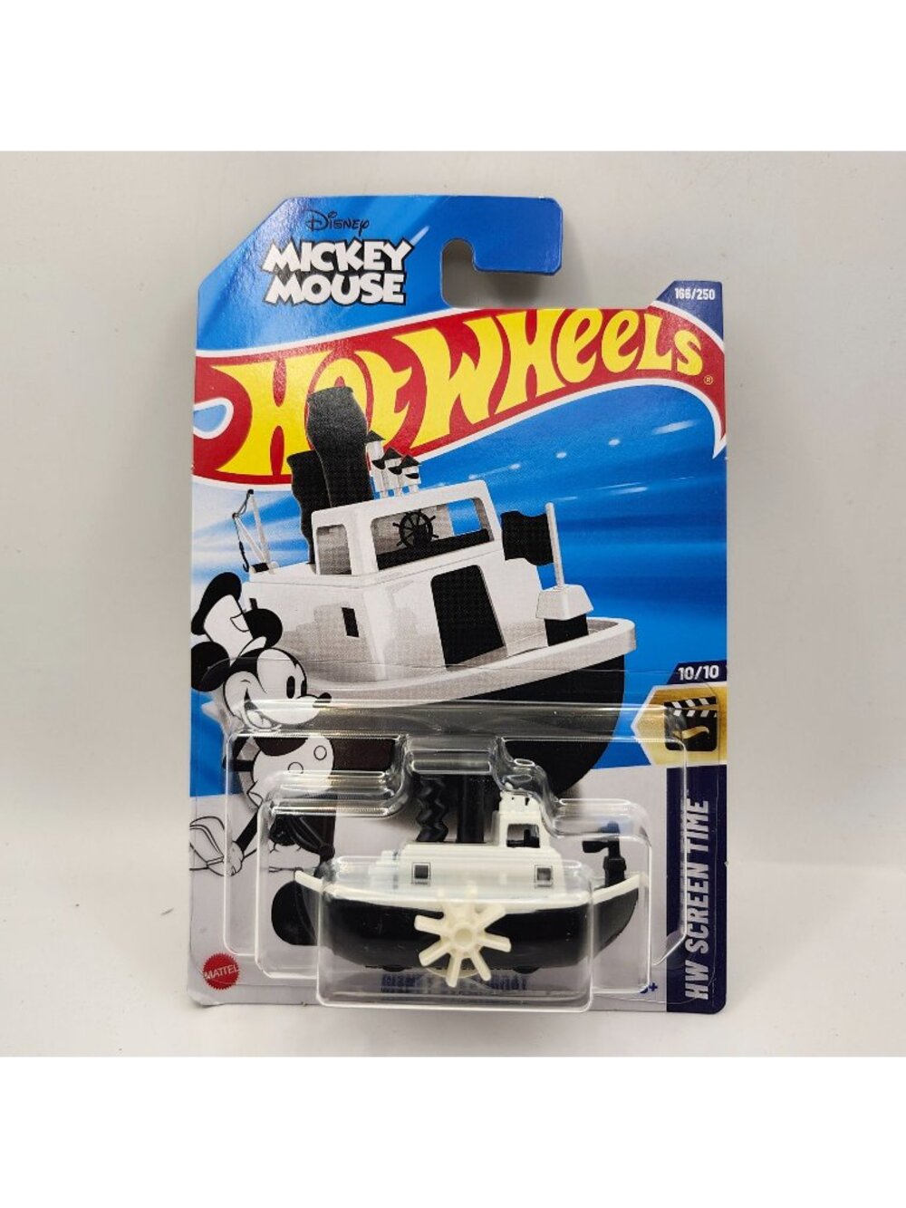 Hot Wheels Disney Steamboat Willie Mickey Mouse HW Screen Time 10/10 166/250